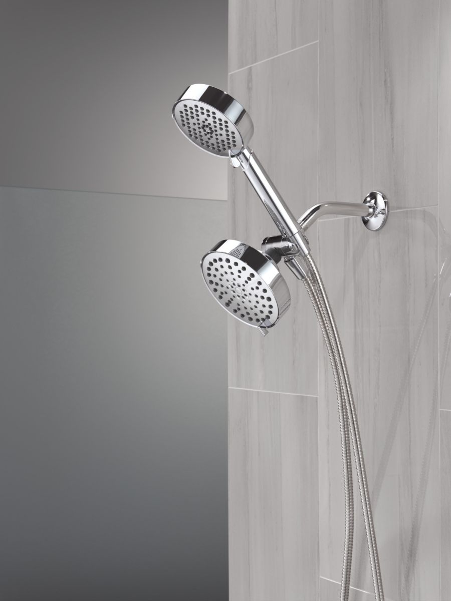 DELTA Universal Showering Components 5-Setting Two-in-One Combination Shower with Additional Mount — Chrome