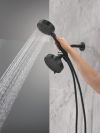 DELTA Universal Showering Components 5-Setting Two-in-One Combination Shower with Additional Mount — Matte Black