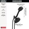 DELTA Universal Showering Components 5-Setting Two-in-One Combination Shower with Additional Mount — Matte Black