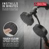 DELTA Universal Showering Components 5-Setting Two-in-One Combination Shower with Additional Mount — Matte Black