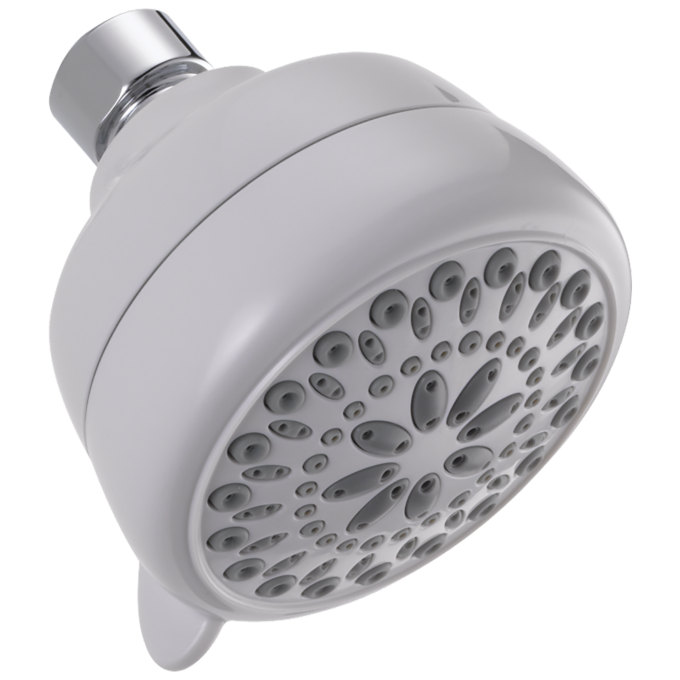 DELTA Universal Showering Components 7-Setting Shower Head — White