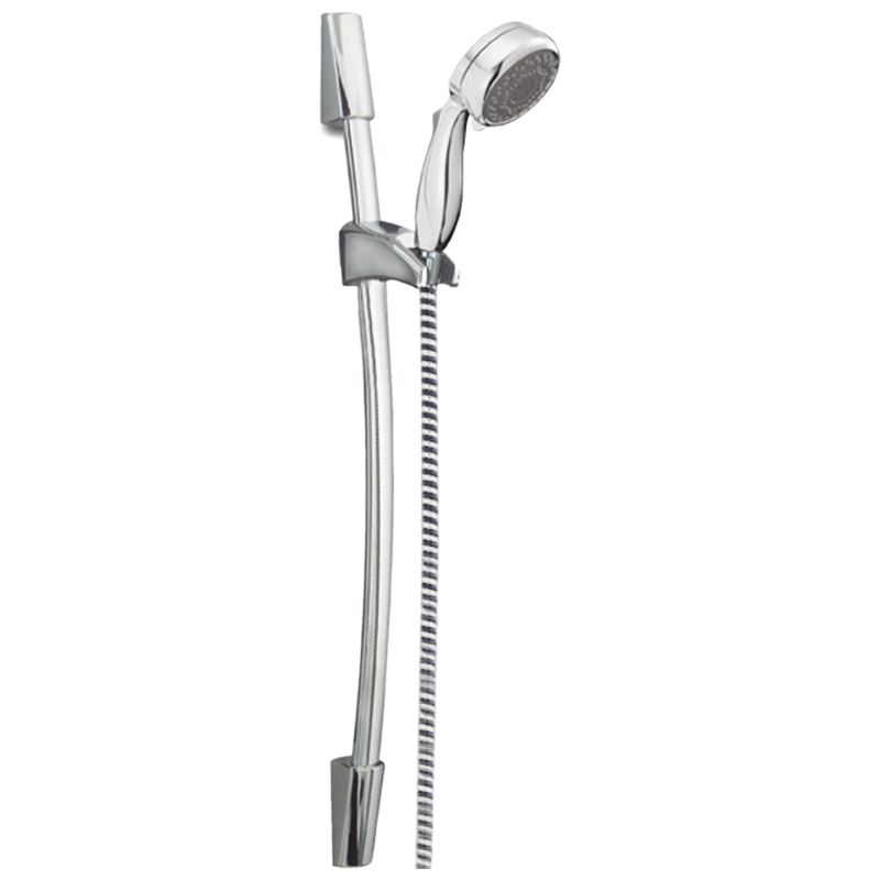 DELTA Universal Showering Components 7-Setting Wall Bar Hand Shower — Chrome