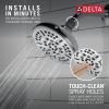 DELTA Universal Showering Components 8-Setting Shower Head — Chrome