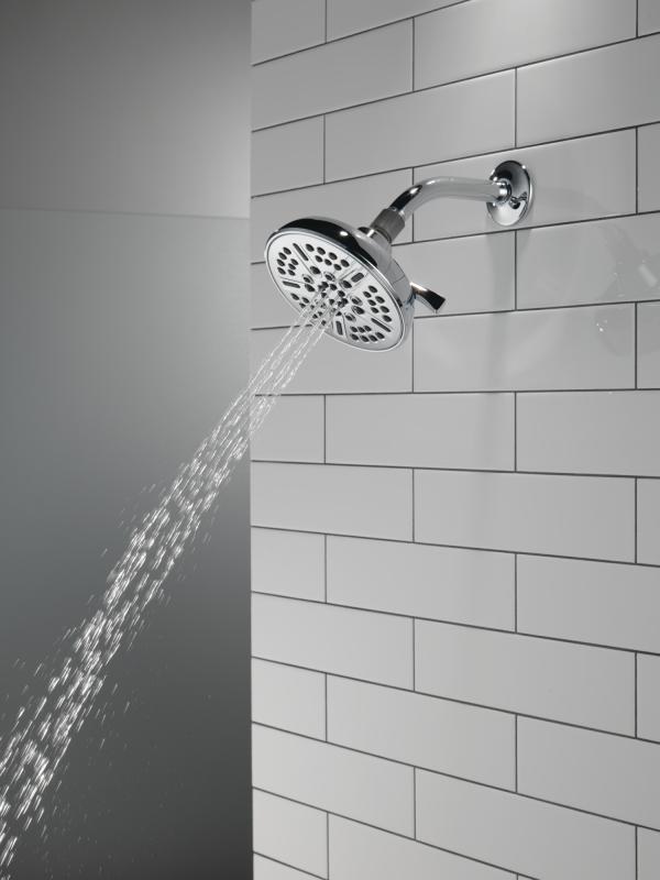 DELTA Universal Showering Components 8-Setting Shower Head — Chrome