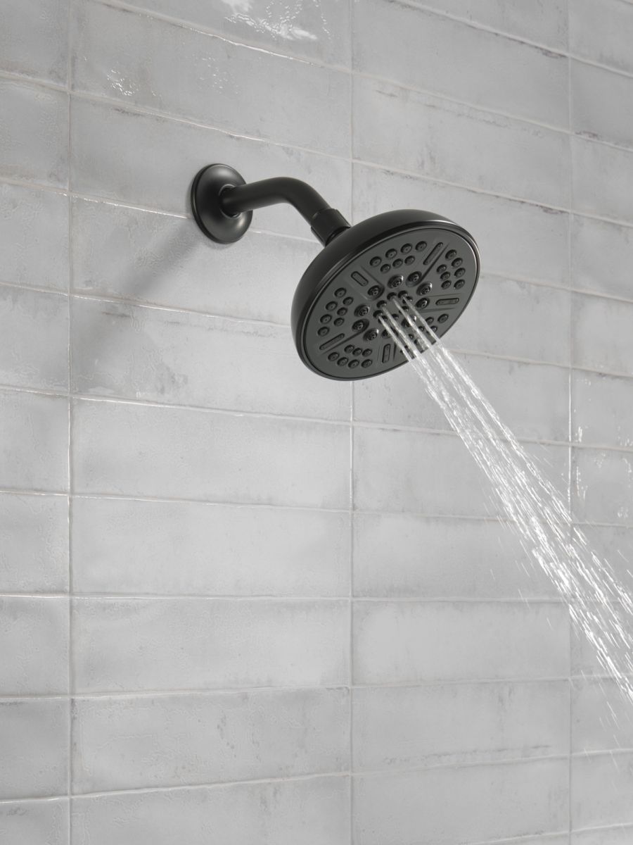 DELTA Universal Showering Components 8-Setting Shower Head — Matte Black