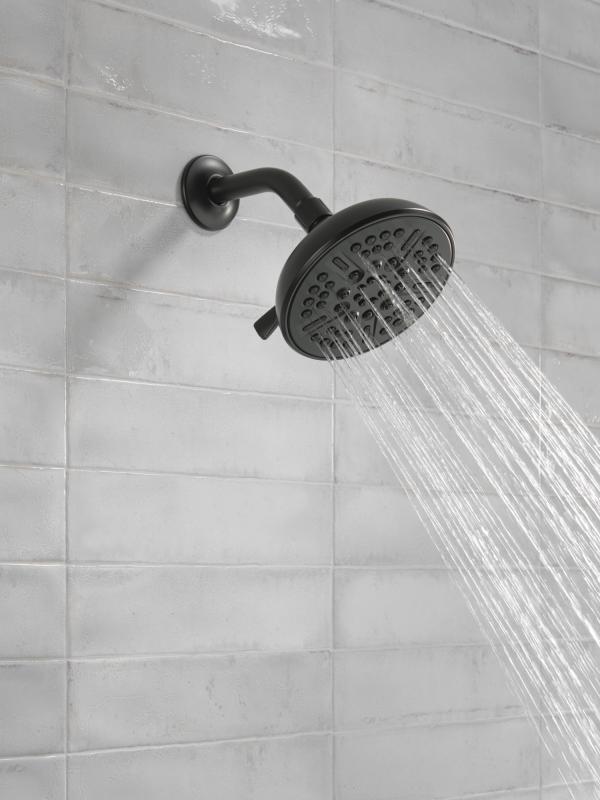 DELTA Universal Showering Components 8-Setting Shower Head — Matte Black