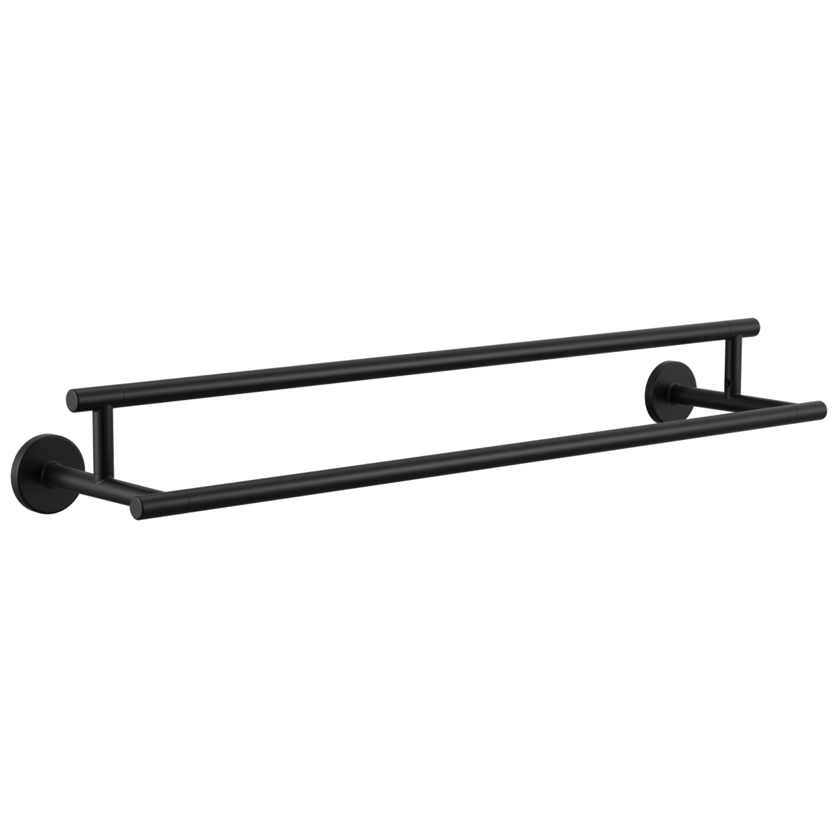 DELTA Trinsic 24" Double Towel Bar — Matte Black