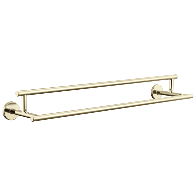 DELTA Trinsic 24" Double Towel Bar — Polished Nickel
