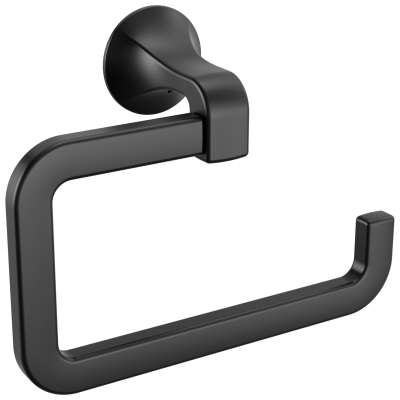 DELTA Lineax Towel Ring — Matte Black