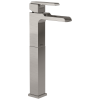 DELTA Ara Single Handle Vessel Channel Bathroom Faucet — Stainless