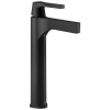 DELTA Zura Single Handle Vessel Bathroom Faucet — Matte Black