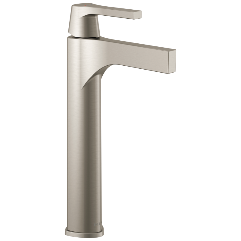 DELTA Zura Single Handle Vessel Bathroom Faucet — Stainless