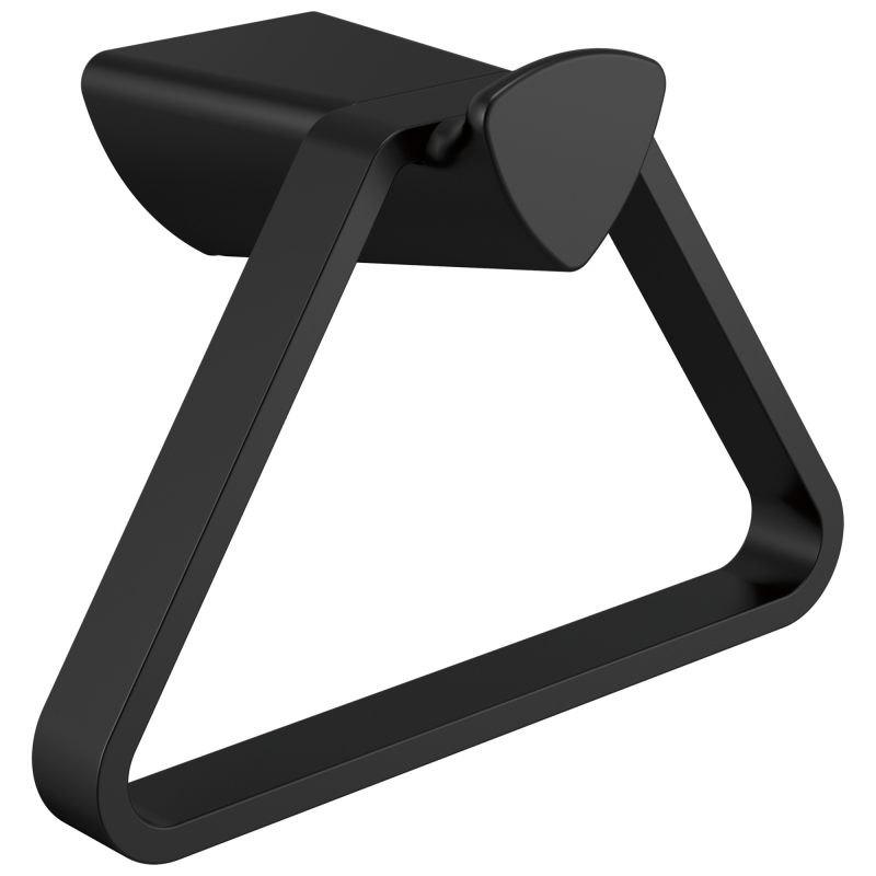 DELTA Zura Triangular Towel Holder — Matte Black