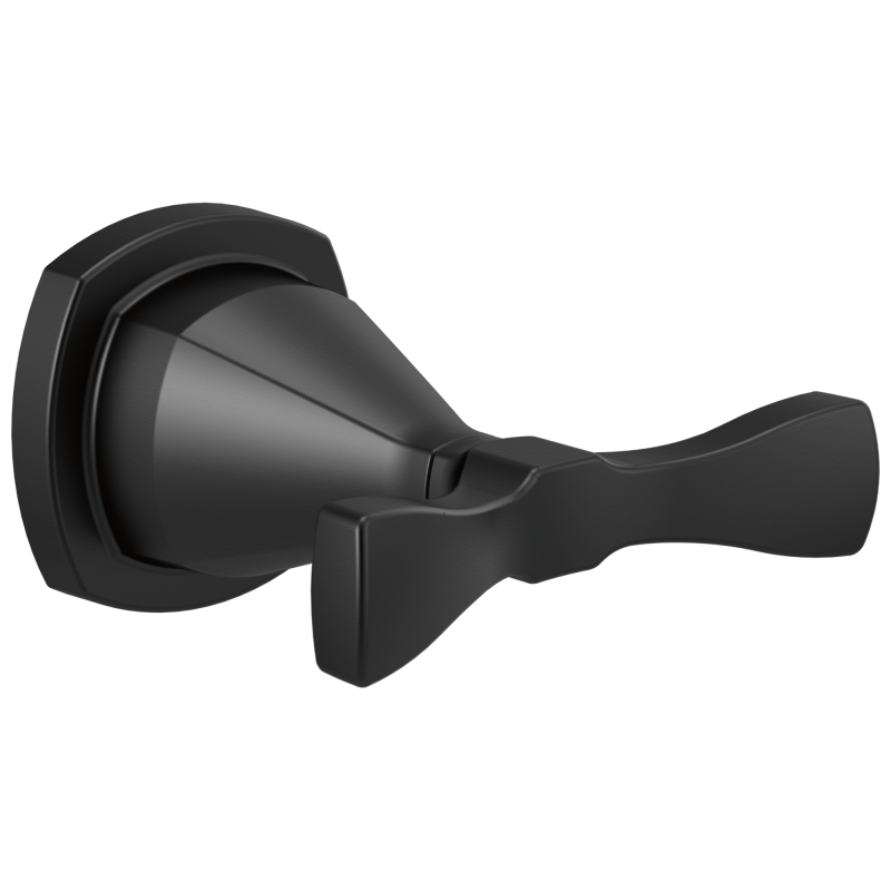 DELTA Stryke Double Robe Hook — Matte Black
