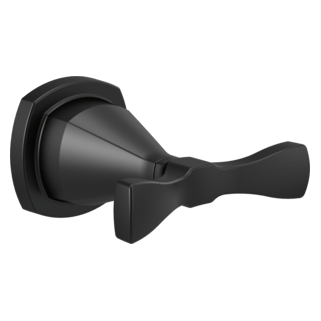 DELTA Stryke Double Robe Hook — Matte Black