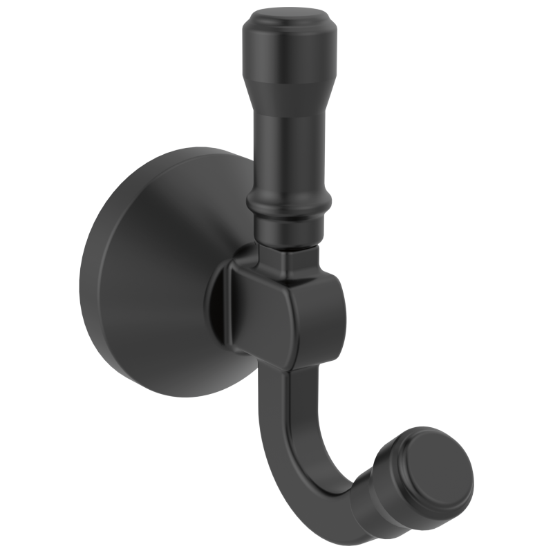DELTA Broderick Double Robe Hook — Matte Black