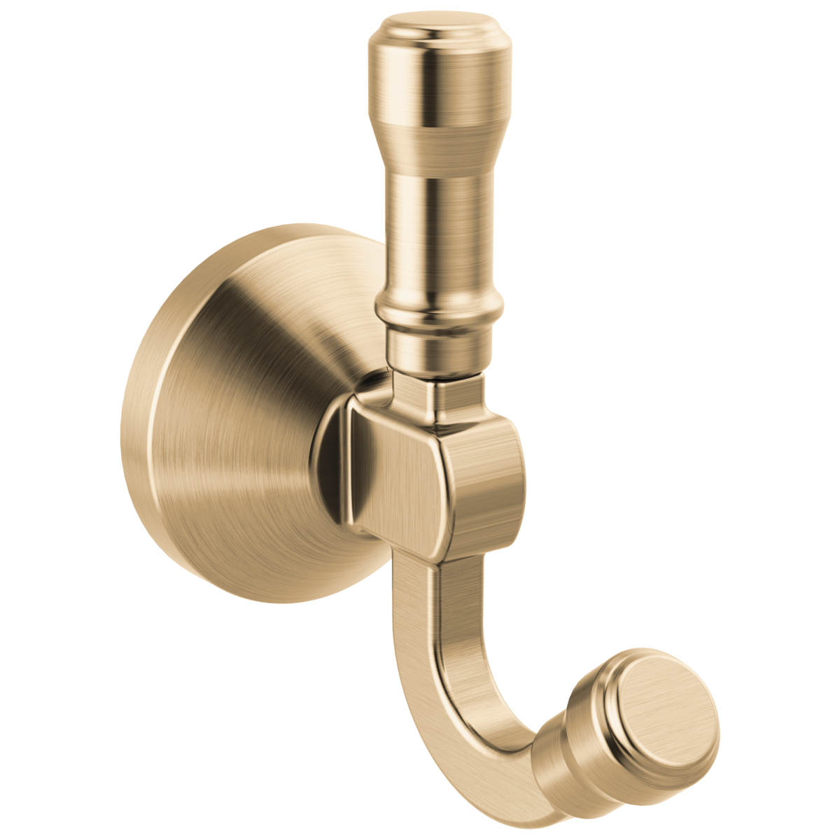 DELTA Broderick Double Robe Hook — Champagne Bronze