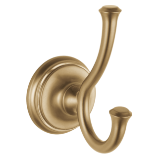 DELTA Cassidy Double Robe Hook — Champagne Bronze