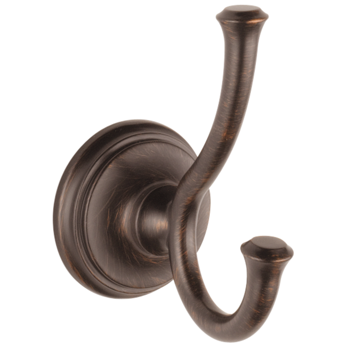 DELTA Cassidy Double Robe Hook — Venetian Bronze