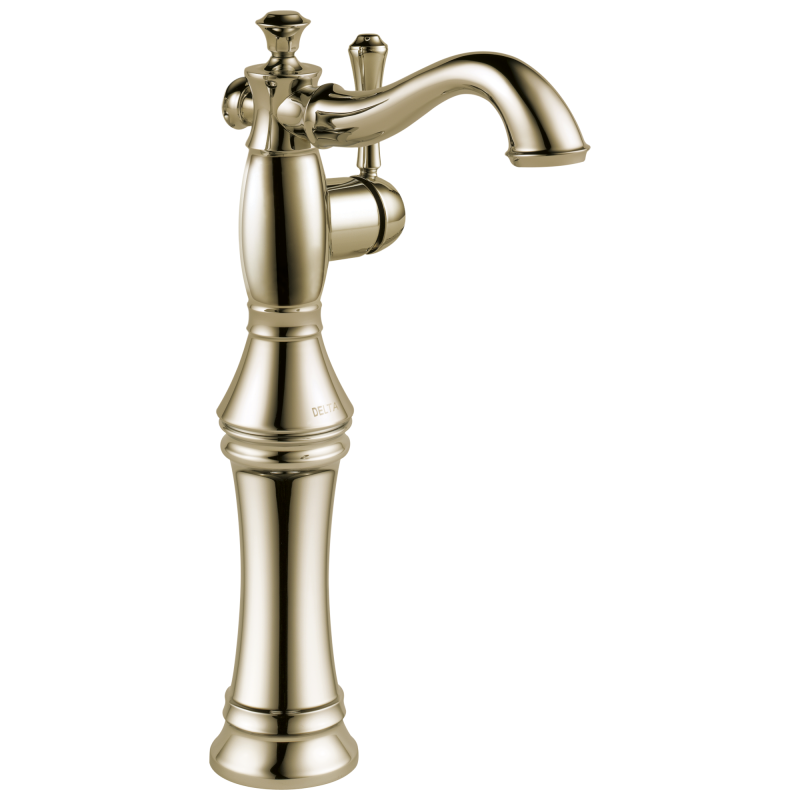 DELTA Cassidy Single Handle Vessel Bathroom Faucet — Polished Nickel