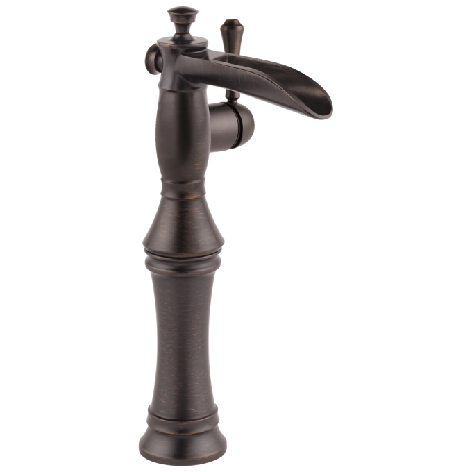 DELTA Cassidy Single Handle Channel Vessel Bathroom Faucet — Venetian Bronze