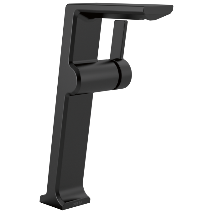DELTA Pivotal Single Handle Vessel Bathroom Faucet — Matte Black