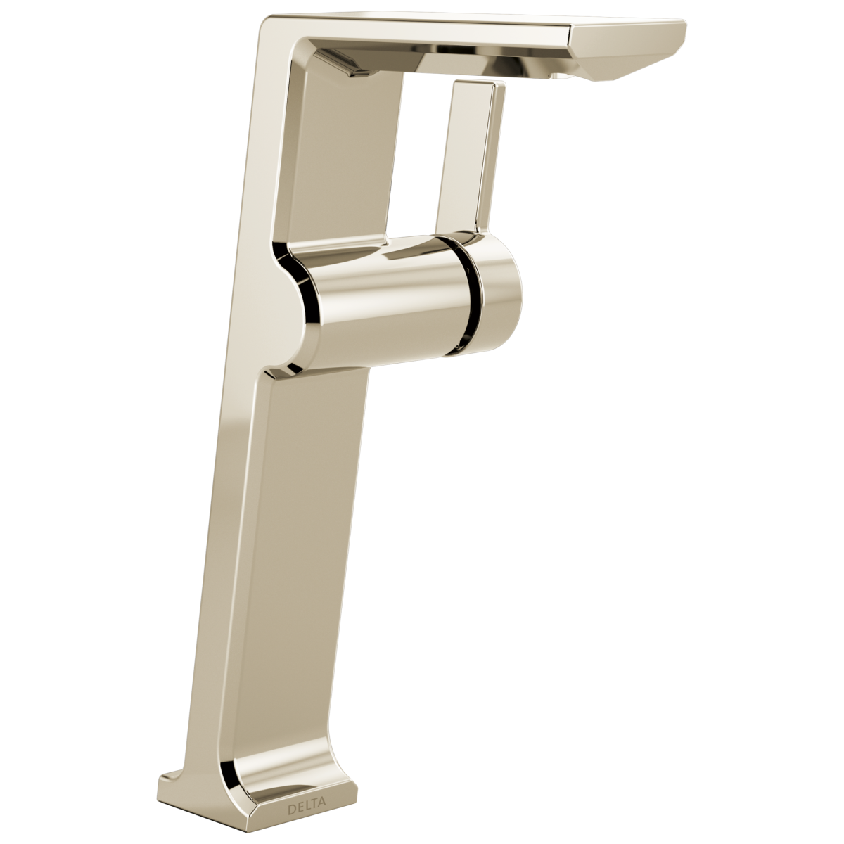 DELTA Pivotal Single Handle Vessel Bathroom Faucet — Lumicoat® Polished Nickel