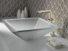 DELTA Pivotal Single Handle Vessel Bathroom Faucet — Lumicoat® Polished Nickel