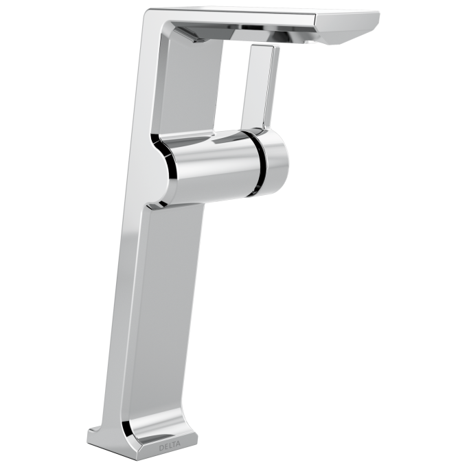 DELTA Pivotal Single Handle Vessel Bathroom Faucet — Lumicoat® Chrome