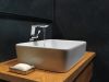 DELTA Pivotal Single Handle Vessel Bathroom Faucet — Lumicoat® Chrome
