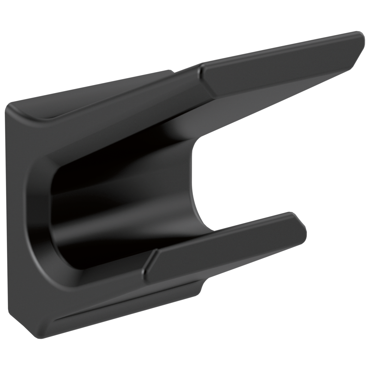 DELTA Pivotal Double Robe Hook — Matte Black