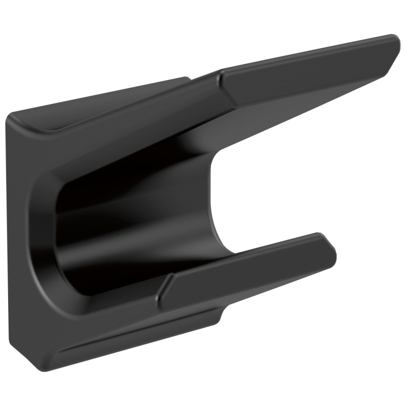 DELTA Pivotal Double Robe Hook — Matte Black