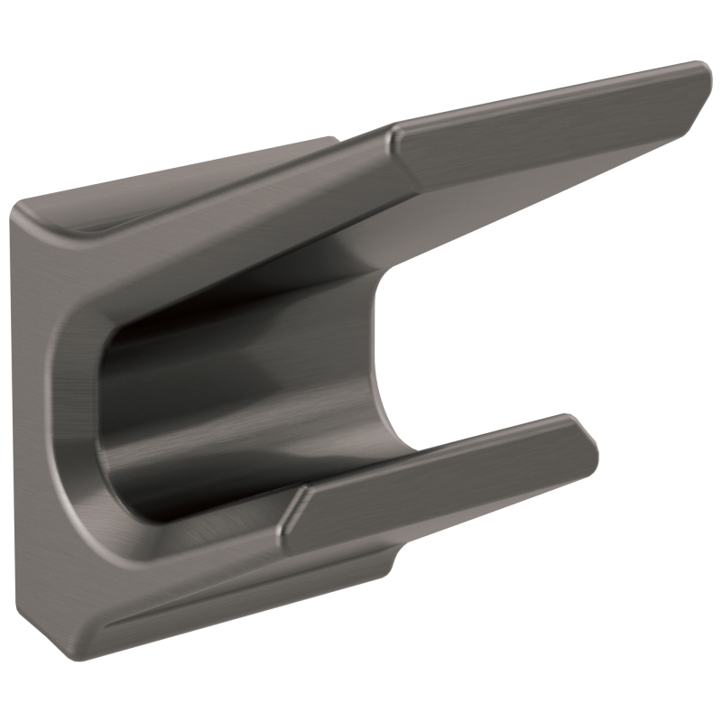 DELTA Pivotal Double Robe Hook — Black Stainless