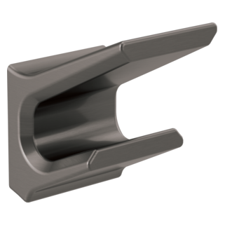 DELTA Pivotal Double Robe Hook — Black Stainless