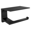 DELTA Pivotal Tissue Holder with Shelf — Matte Black