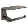 DELTA Pivotal Tissue Holder with Shelf — Black Stainless