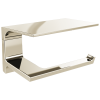 DELTA Pivotal Tissue Holder with Shelf — Polished Nickel