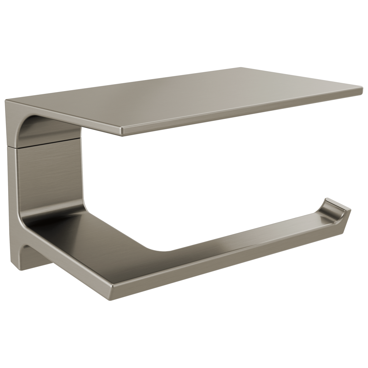 DELTA Pivotal Tissue Holder with Shelf — Stainless