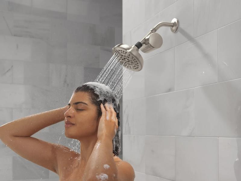 DELTA Clarifi Standard Shower Filter Attachment — Spotshield Brushed Nickel