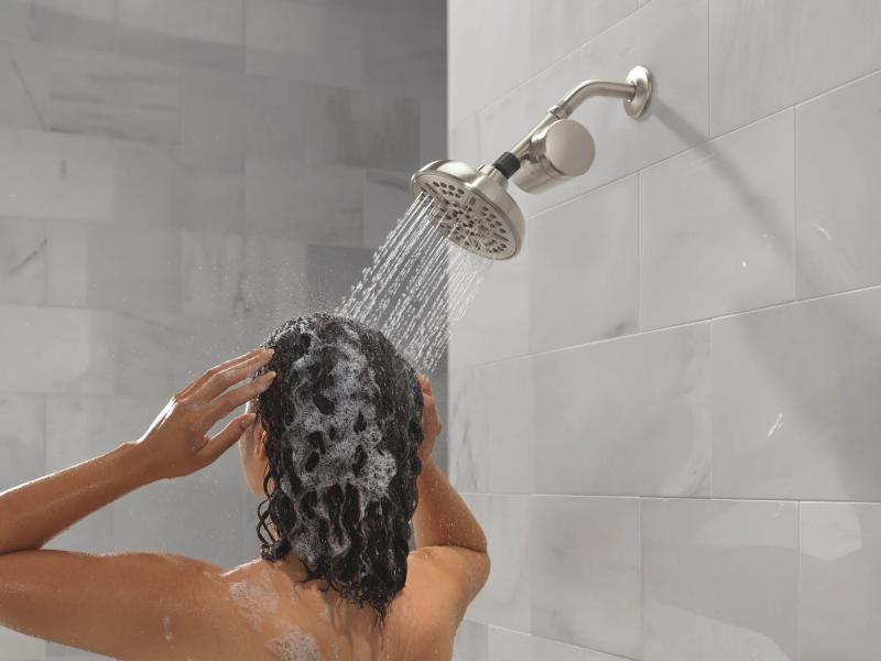 DELTA Clarifi Standard Shower Filter Attachment — Spotshield Brushed Nickel