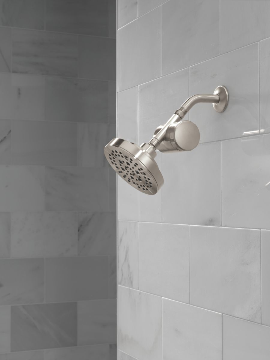 DELTA Universal Showering Components 5-Setting Showerhead — Stainless
