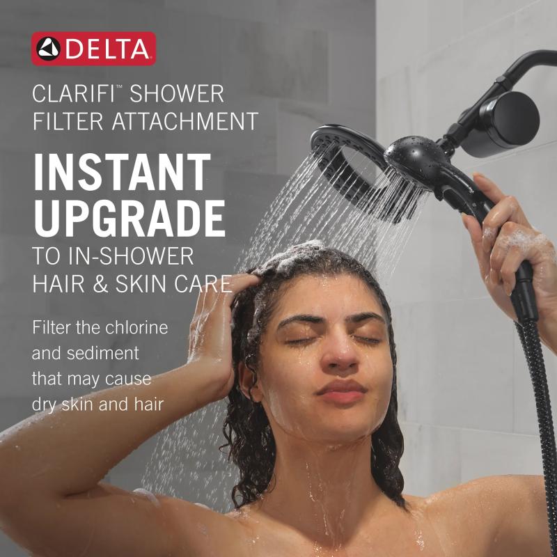 DELTA Clarifi Shower Filter Attachment with 4-Setting In2ition — Chrome
