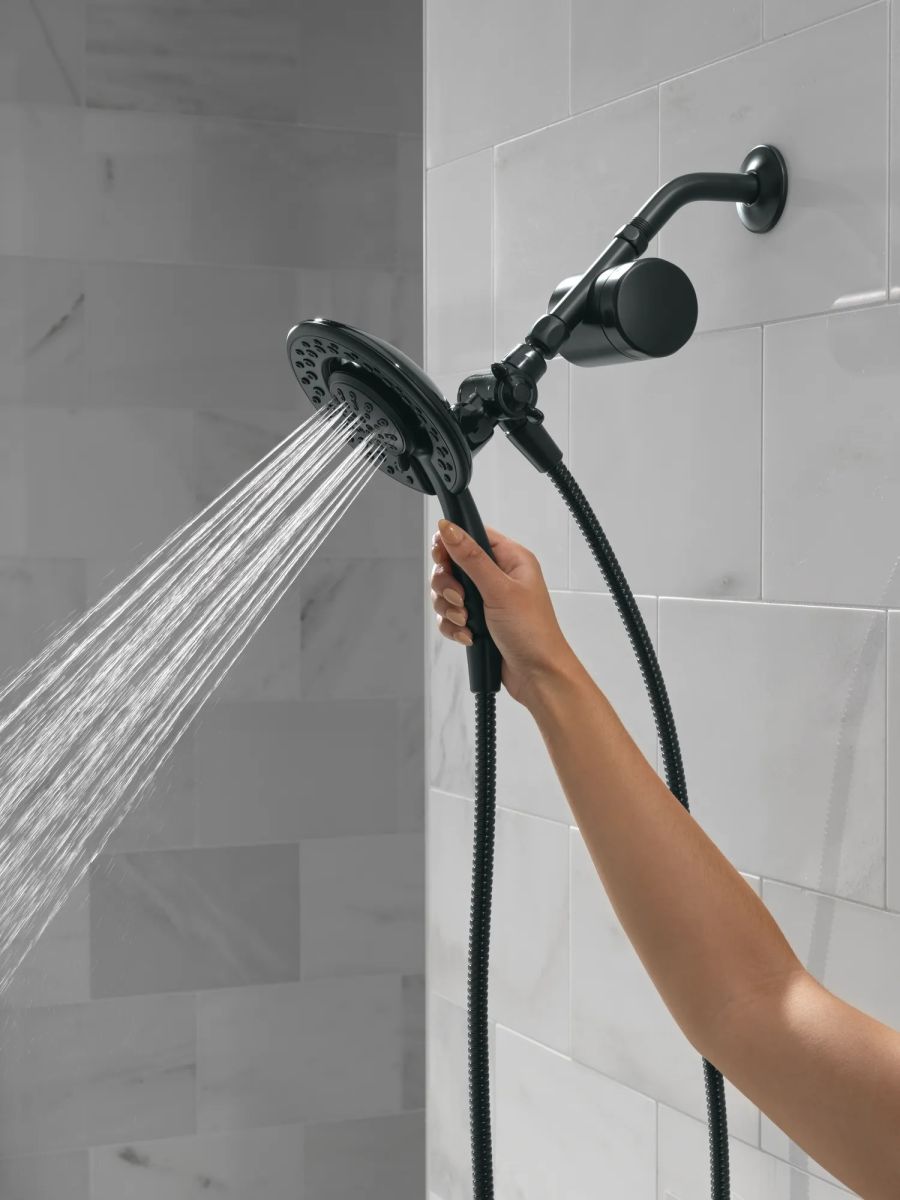 DELTA Clarifi Shower Filter Attachment with 4-Setting In2ition — Matte Black