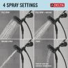 DELTA Clarifi Shower Filter Attachment with 4-Setting In2ition — Matte Black