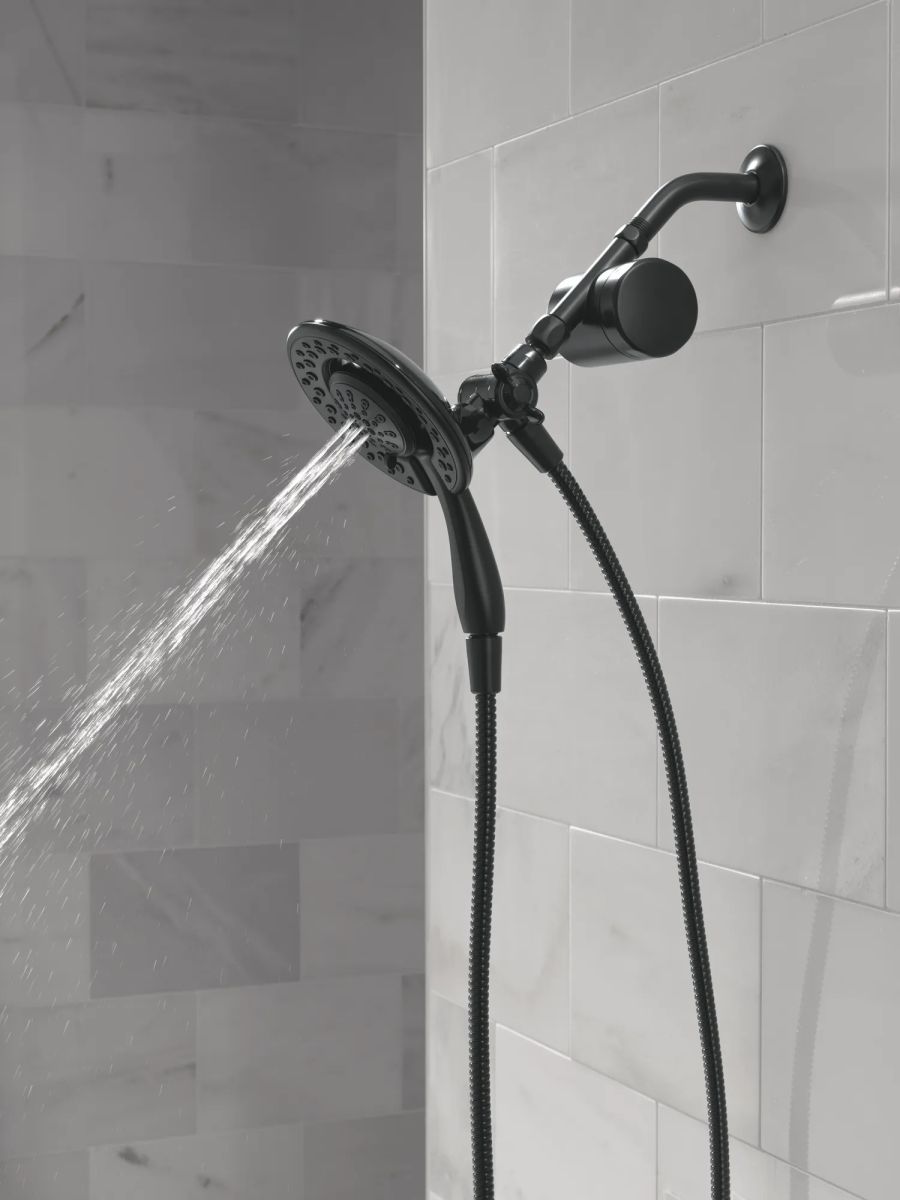 DELTA Clarifi Shower Filter Attachment with 4-Setting In2ition — Matte Black