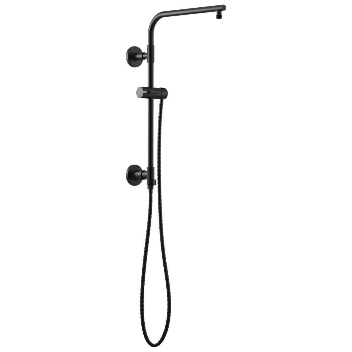 BRIZO Essential Shower 18" Linear Round Shower Column — Matte Black
