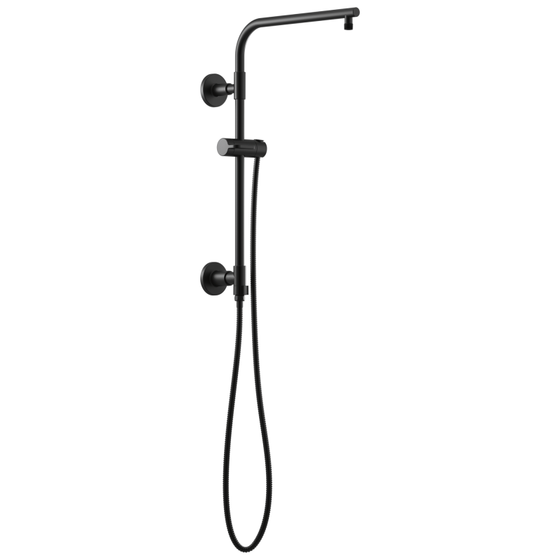 BRIZO Essential Shower 18" Linear Round Shower Column — Matte Black
