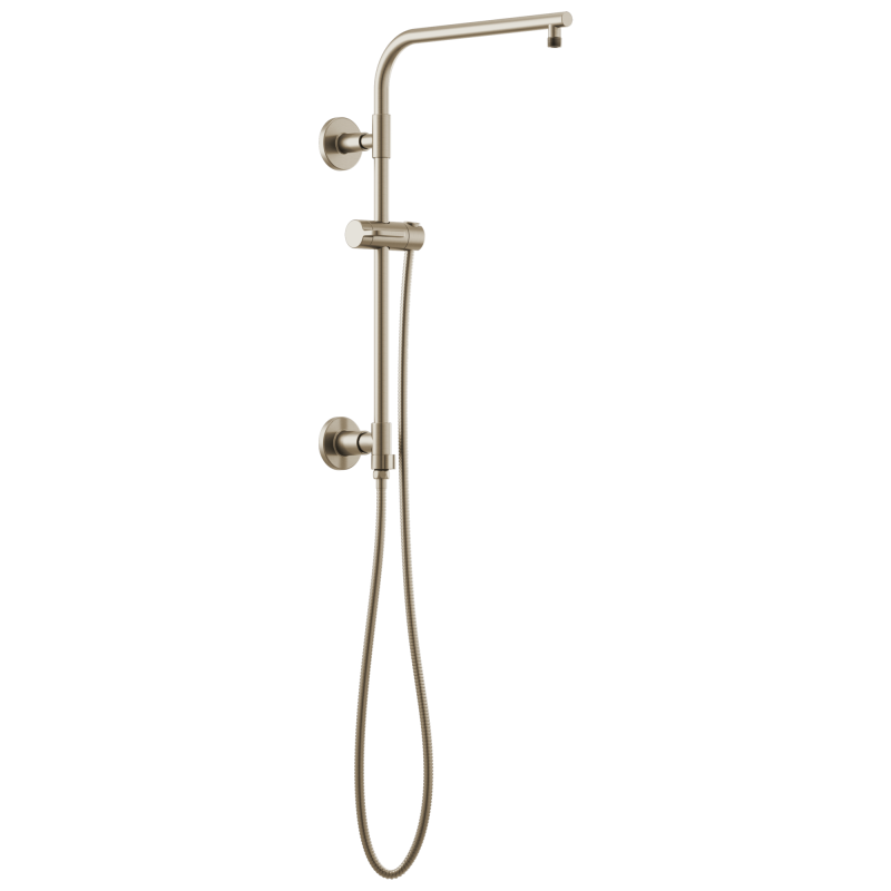 BRIZO Essential Shower 18" Linear Round Shower Column — Brushed Nickel