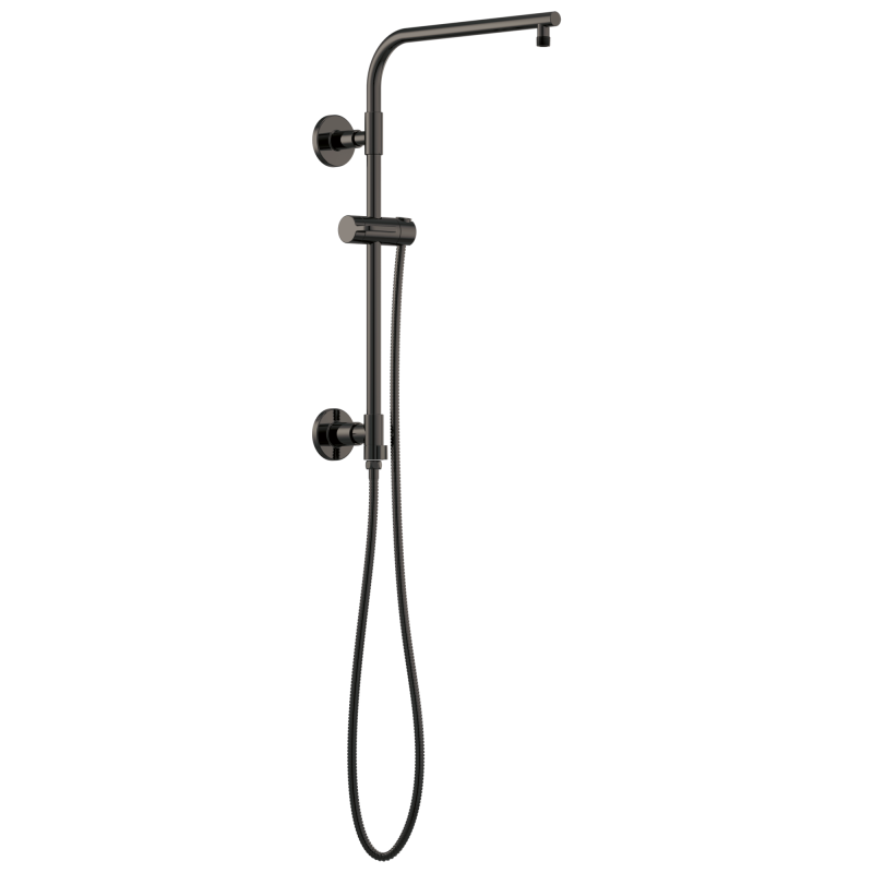 BRIZO Other 18" Linear Round Shower Column — Brilliance Black Onyx
