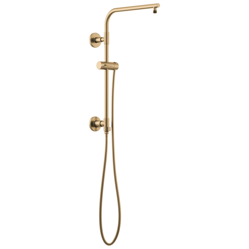 BRIZO Essential Shower 18" Linear Round Shower Column — Luxe Gold